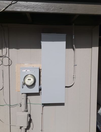 Residential electrical panel or service upgrade completed by Arizona Electrical Solutions in the Tucson area