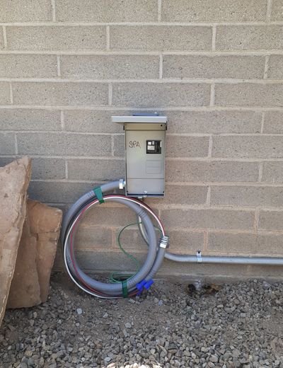 Residential electrical panel or service upgrade completed by Arizona Electrical Solutions in the Tucson area