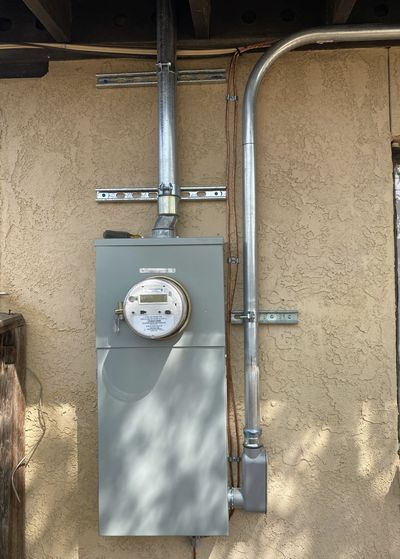 Residential electrical panel or service upgrade completed by Arizona Electrical Solutions in the Tucson area