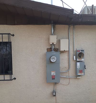 Residential electrical panel or service upgrade completed by Arizona Electrical Solutions in the Tucson area