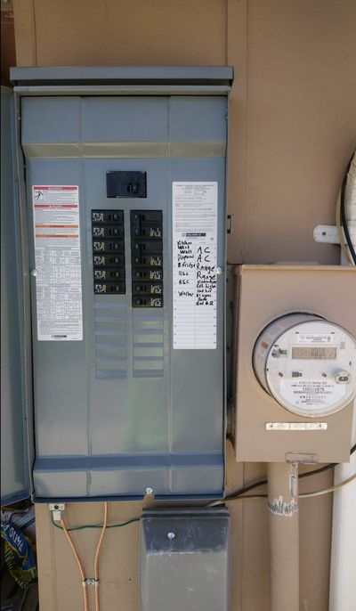 Residential electrical panel or service upgrade completed by Arizona Electrical Solutions in the Tucson area