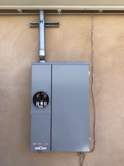 Residential electrical panel or service upgrade completed by Arizona Electrical Solutions in the Tucson area
