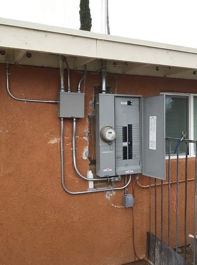 Residential electrical panel or service upgrade completed by Arizona Electrical Solutions in the Tucson area