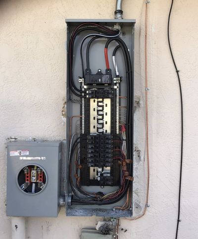 Residential electrical panel or service upgrade completed by Arizona Electrical Solutions in the Tucson area