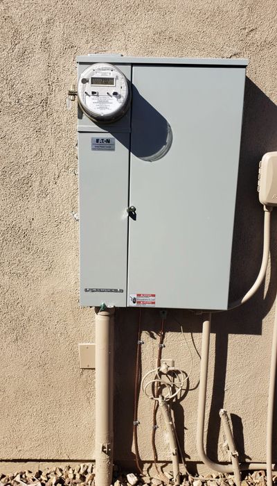 Residential electrical panel or service upgrade completed by Arizona Electrical Solutions in the Tucson area