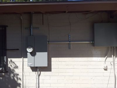 Residential electrical panel or service upgrade completed by Arizona Electrical Solutions in the Tucson area