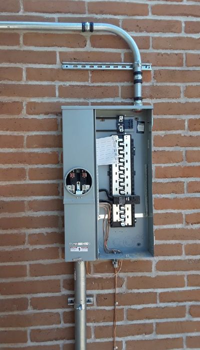 Residential electrical panel or service upgrade completed by Arizona Electrical Solutions in the Tucson area