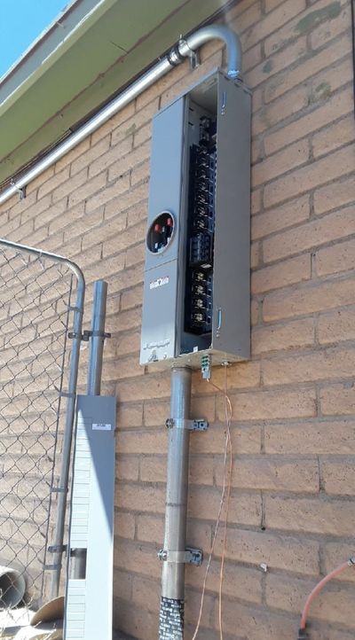 Residential electrical panel or service upgrade completed by Arizona Electrical Solutions in the Tucson area