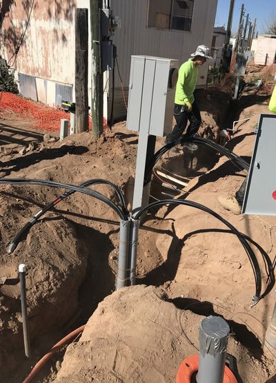 Residential electrical panel or service upgrade completed by Arizona Electrical Solutions in the Tucson area