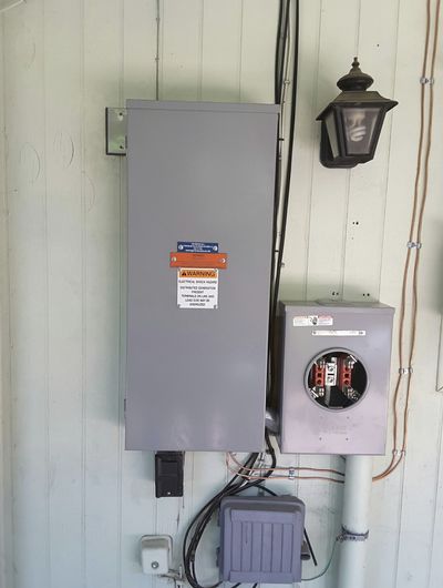 Residential electrical panel or service upgrade completed by Arizona Electrical Solutions in the Tucson area