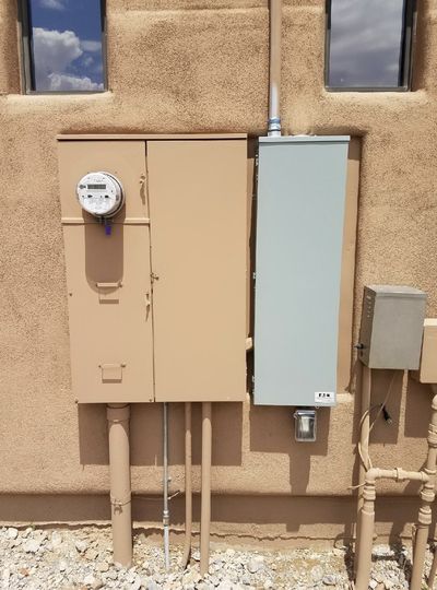 Residential electrical panel or service upgrade completed by Arizona Electrical Solutions in the Tucson area