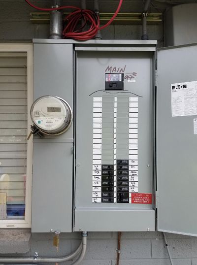 Residential electrical panel or service upgrade completed by Arizona Electrical Solutions in the Tucson area