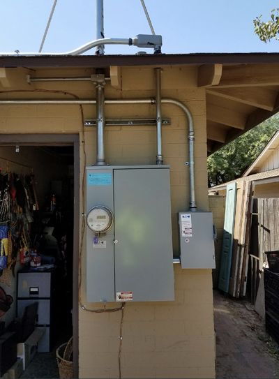 Residential electrical panel or service upgrade completed by Arizona Electrical Solutions in the Tucson area