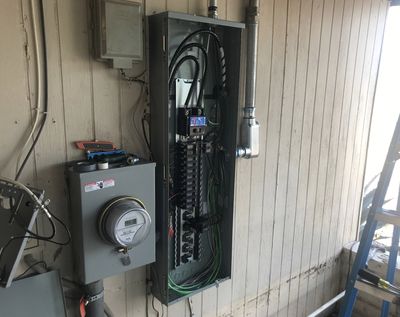 Residential electrical panel or service upgrade completed by Arizona Electrical Solutions in the Tucson area