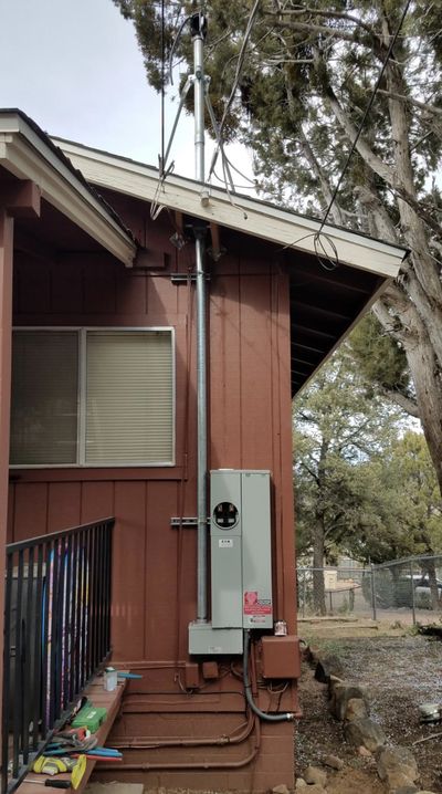 Residential electrical panel or service upgrade completed by Arizona Electrical Solutions in the Tucson area