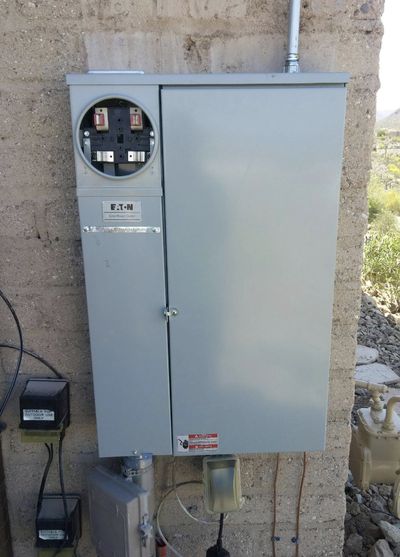 Residential electrical panel or service upgrade completed by Arizona Electrical Solutions in the Tucson area