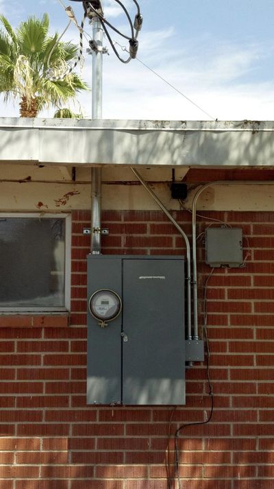 Residential electrical panel or service upgrade completed by Arizona Electrical Solutions in the Tucson area