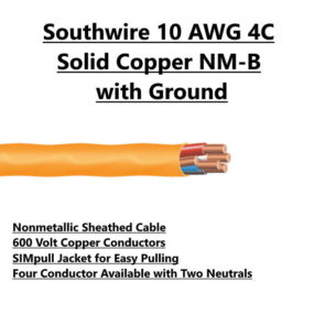 Southwire 10 AWG 4C Romex For Sale Tucson