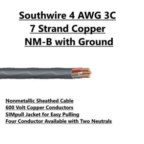 Southwire 4 AWG 3C Romex For Sale Tucson